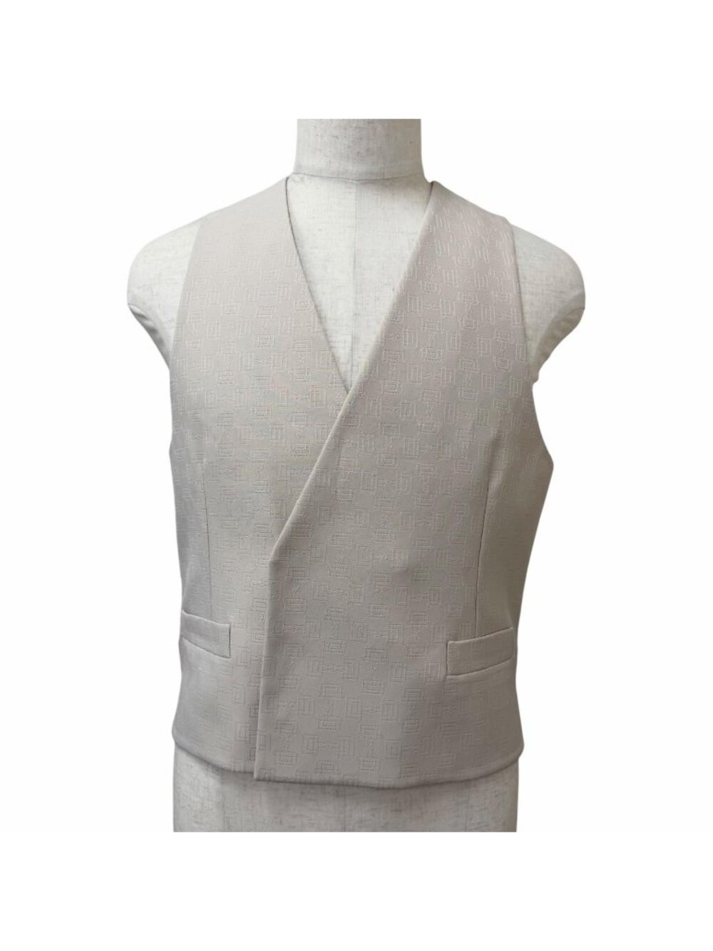 Gucci Horsebit All Over Pattern Gilet Vest Beige 48